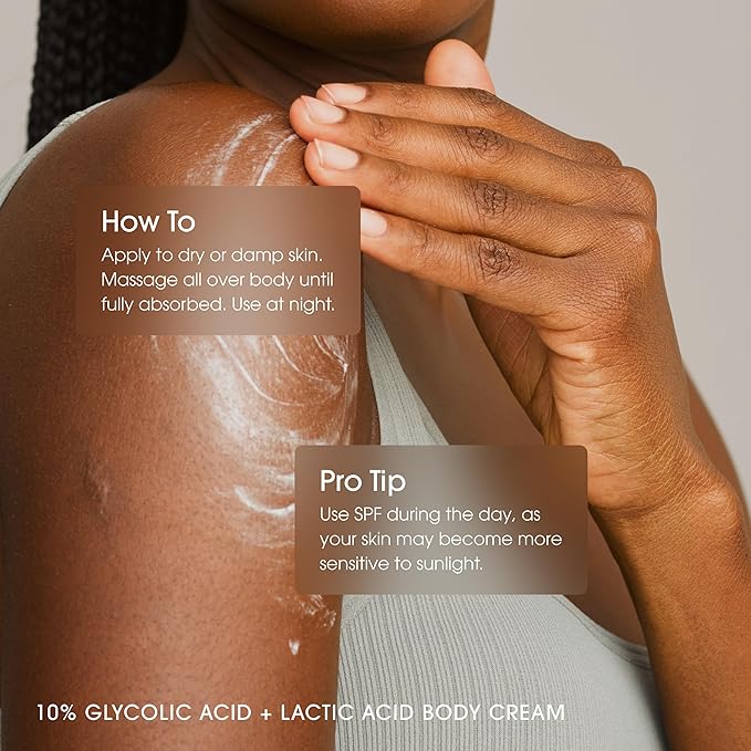 Advanced Clinicals 10% Glycolic Acid + Lactic Acid Lotion Exfoliant Moisturizing Cream With Hyaluronic Acid Moisturizer | AHA Exfoliating Body Cream Improves Look Of Uneven Rough Skin Texture, 2-Pack-GlimoraGlow