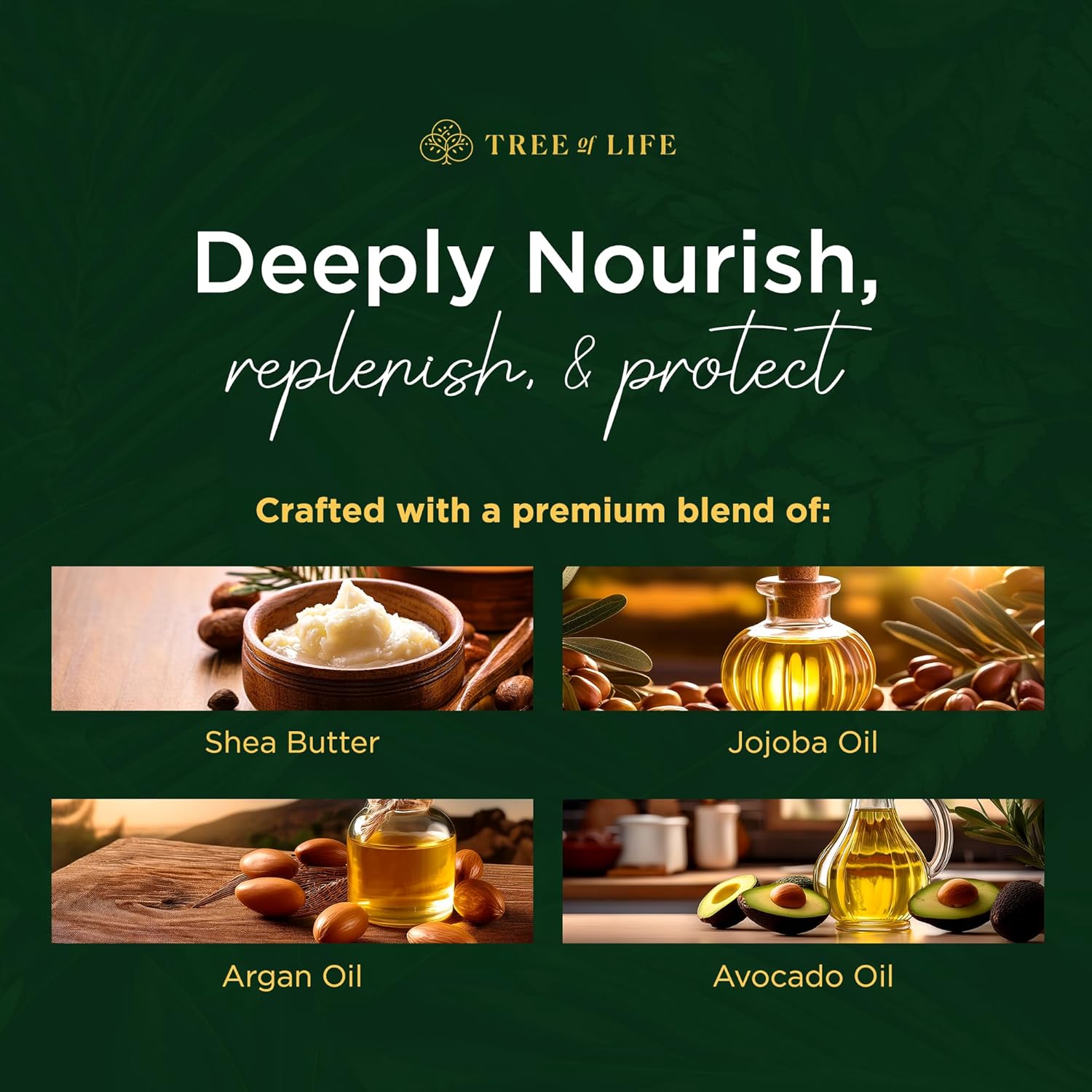 Tree of Life Vanilla Body Wash Gel - Moisturizing Shower Gel with Jojoba Oil and Shea Butter Hydrating Body Wash for Sensitive Skin and All Skin Types, 16.9 fl oz-GlimoraGlow