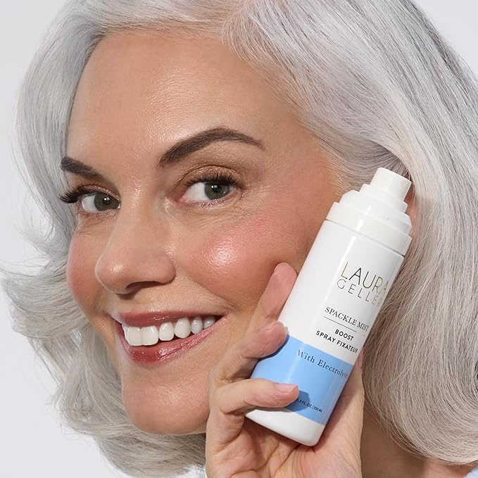 LAURA GELLER NEW YORK Spackle Mist Boost Setting Spray with Electrolytes - Long-Lasting Makeup Spray with Blue Light Protection - Dewy Skin Makeup Setting Spray-GlimoraGlow