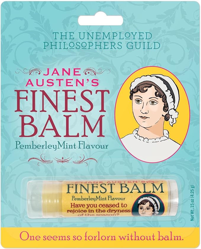 Jane Austen's Finest Balm, Lip Balm Tube, Peppermint Flavored - Cruelty-Free and Made in the USA from Natural and Imported Ingredients-GlimoraGlow