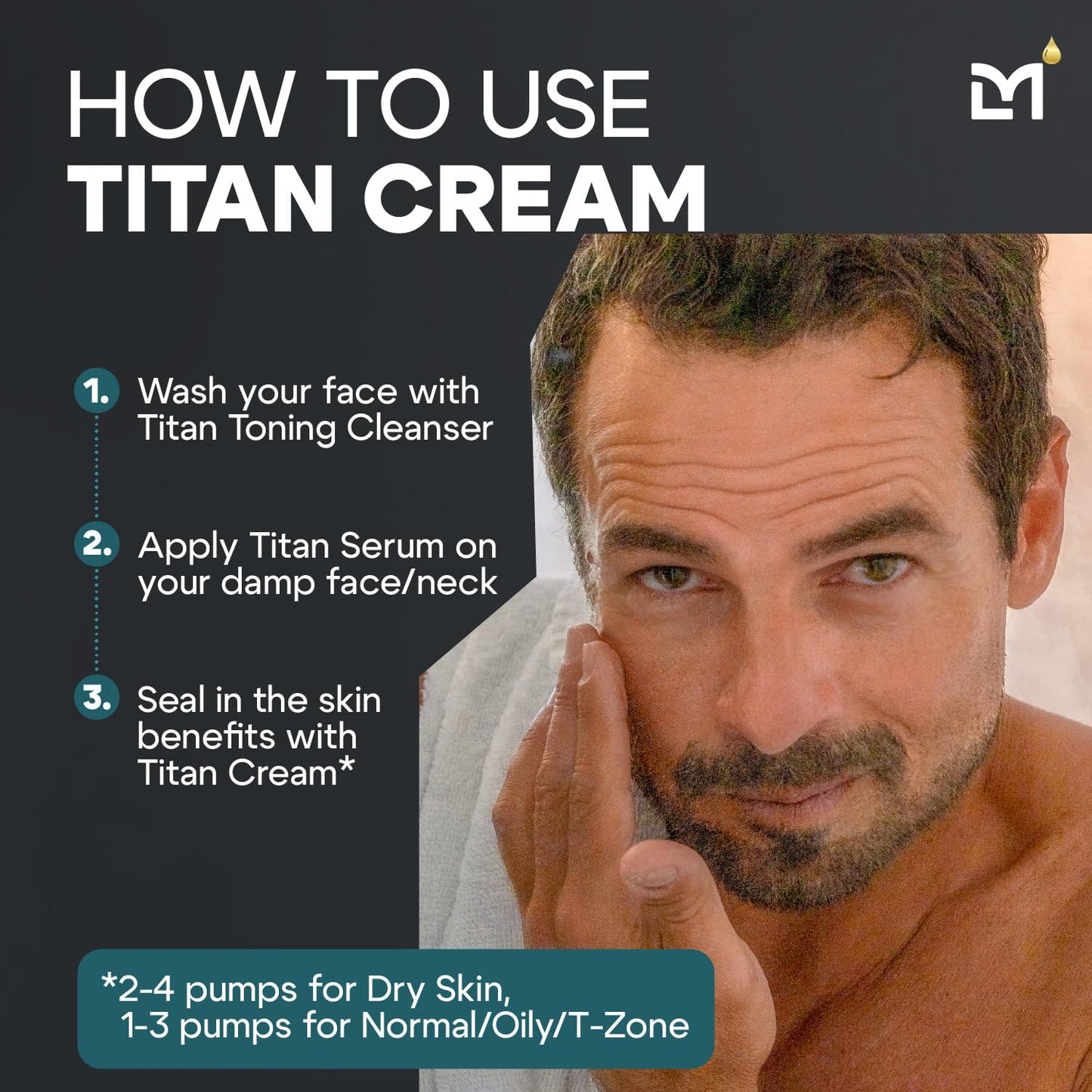 Titan Anti-Aging Mens Face Cream – Mens Face Moisturizer – For Men, Face Lotion – Men, Skin Care – Tighten, Tone, Revitalize – Ceramides, Vitamin C & E, Squalane – All Skin Types – Unscented-GlimoraGlow
