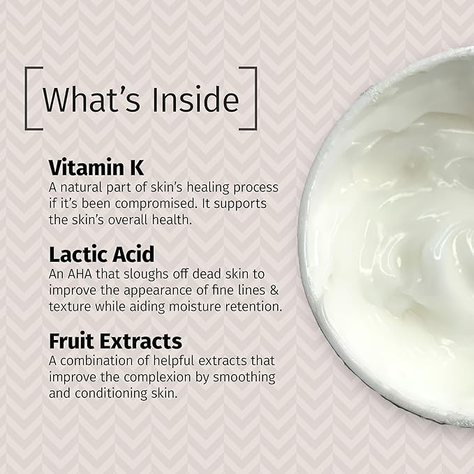 Reviva Labs Vitamin K Crème for Bruising, Under-Eye Dark Circles, and Wrinkles with Soybean Oil and Natural Fruit Extracts - 2 Oz, for Skin and Face-GlimoraGlow