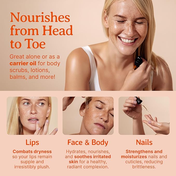 Bella Terra Oils - Organic Rosehip Oil 4 oz - Hailing from The Finest Rosa Mosqueta, Abundant in Omega-6 & Omega-3 Fatty Acids, Pure Radiance for Face-GlimoraGlow