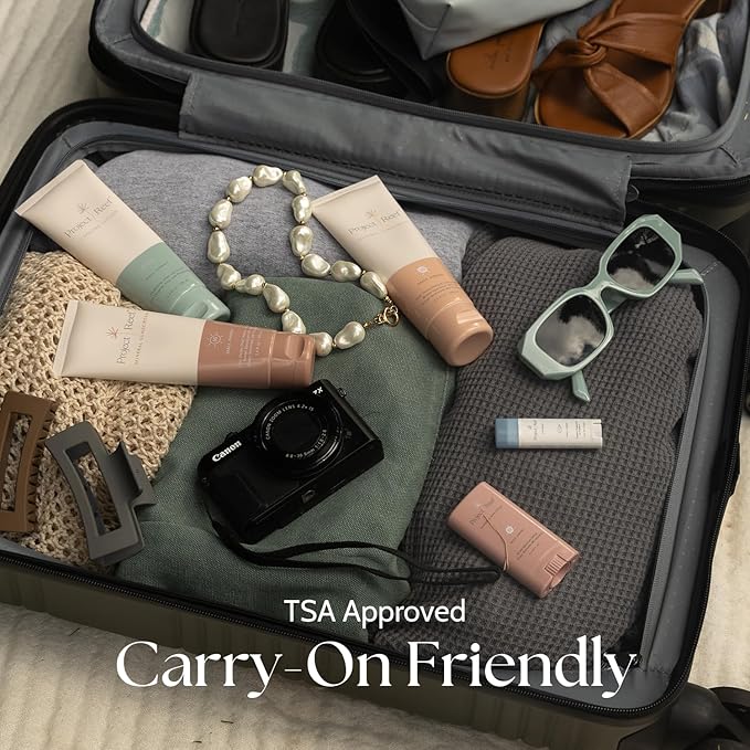 SPF 50 Sheer Mineral Sunscreen Stick - Vegan, Reef Safe, Non-Nano Zinc, Face Sunblock Stick, No White Residue, Pocket Size, Ideal for Travel & Kids .05 oz-GlimoraGlow