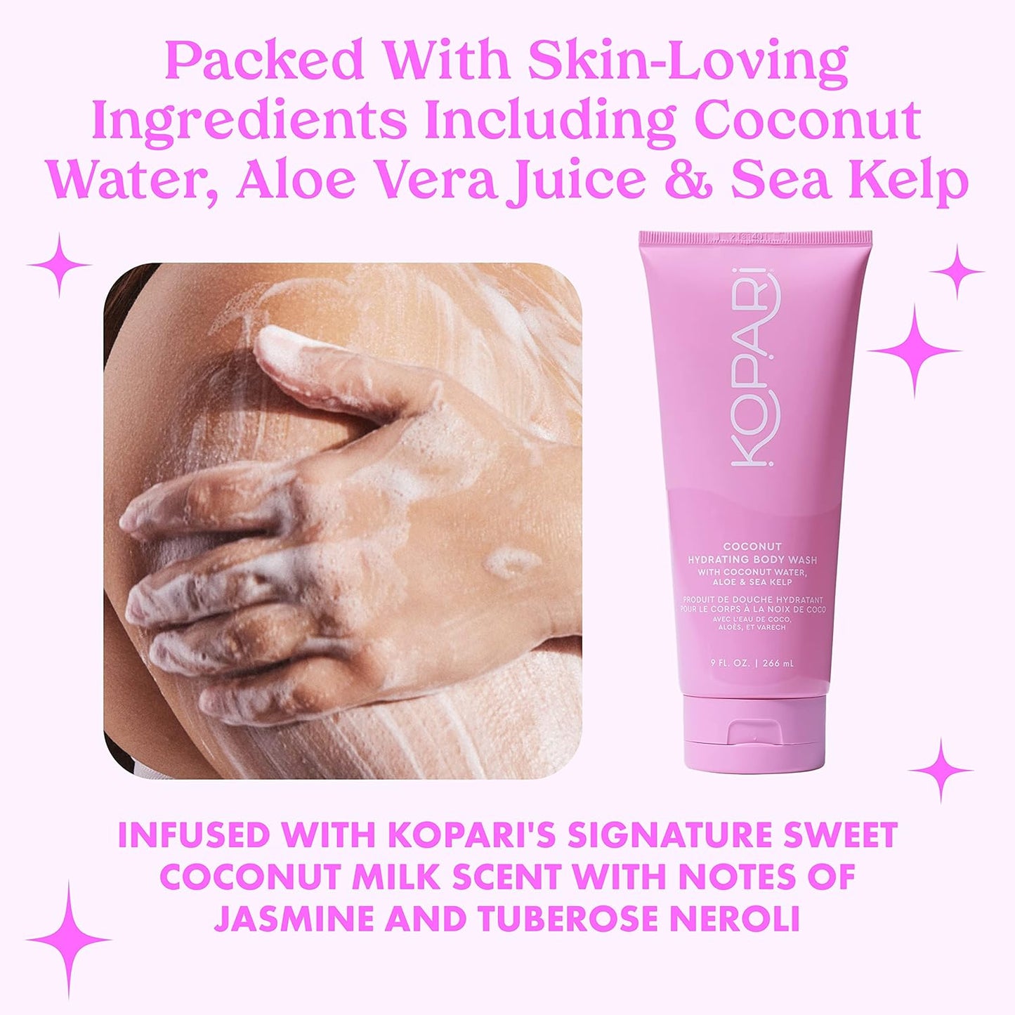 Kopari Hydrating Body Wash - Non-Toxic, Paraben Free, Gluten Free & Cruelty Free - Made with Organic Coconut Oil - 9 oz-GlimoraGlow