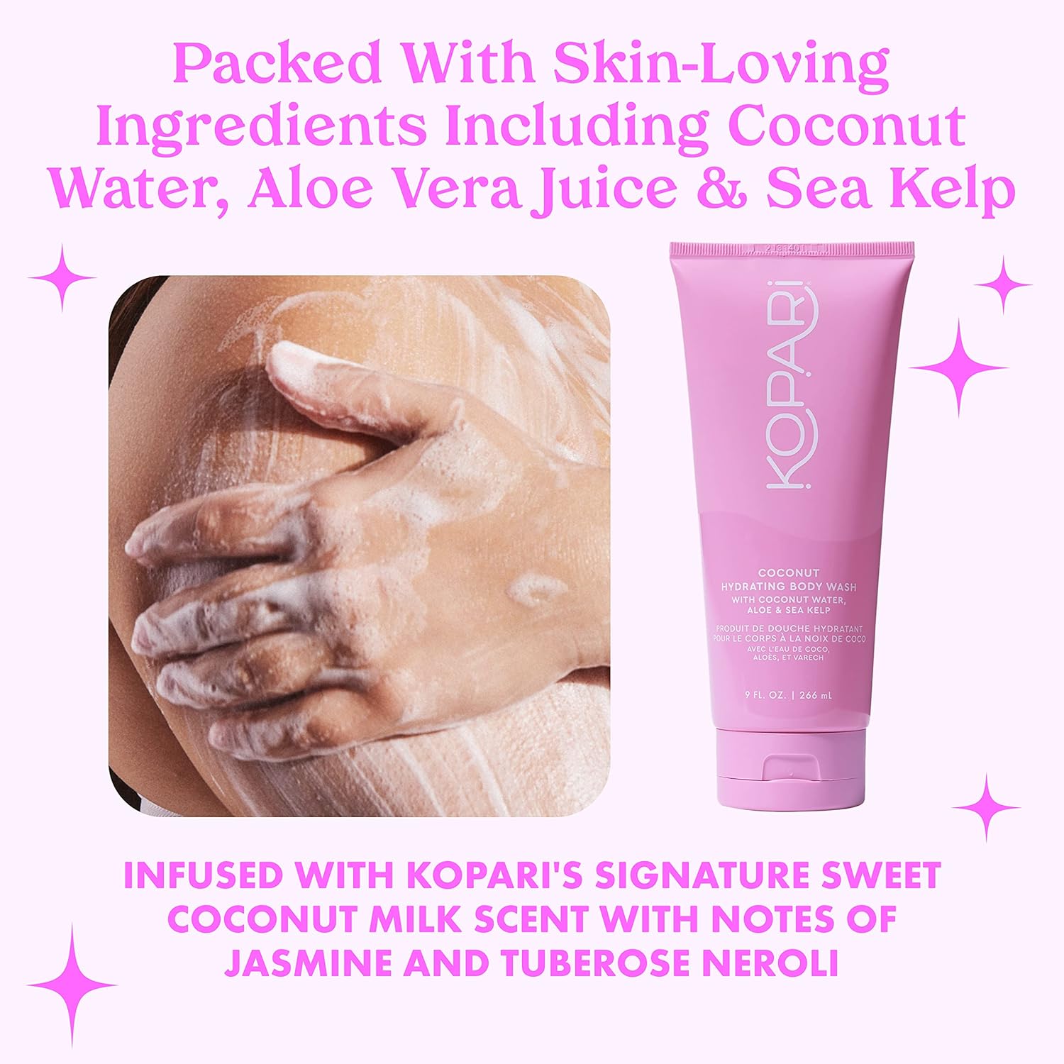 Kopari Hydrating Body Wash - Non-Toxic, Paraben Free, Gluten Free & Cruelty Free - Made with Organic Coconut Oil - 9 oz-GlimoraGlow