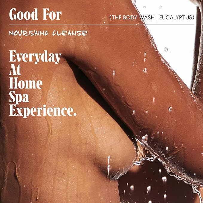 Nécessaire The Body Wash Eucalyptus - Natural Body Wash for Women & Men, Replenishing Shower Gel with Niacinamide, Vitamin C/E + Omega 6/9. Oil-In-Gel Cleanse, 8.4 fl oz.-GlimoraGlow