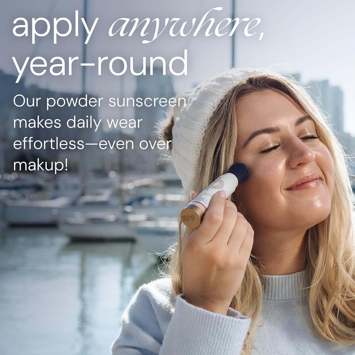 Brush On Block Mineral Sunscreen Powder Refill, Natural Broad-Spectrum SPF 50, Safe for Sensitive Skin, UVA UVB Face Protection, Reef Friendly (Translucent - Refill)-GlimoraGlow