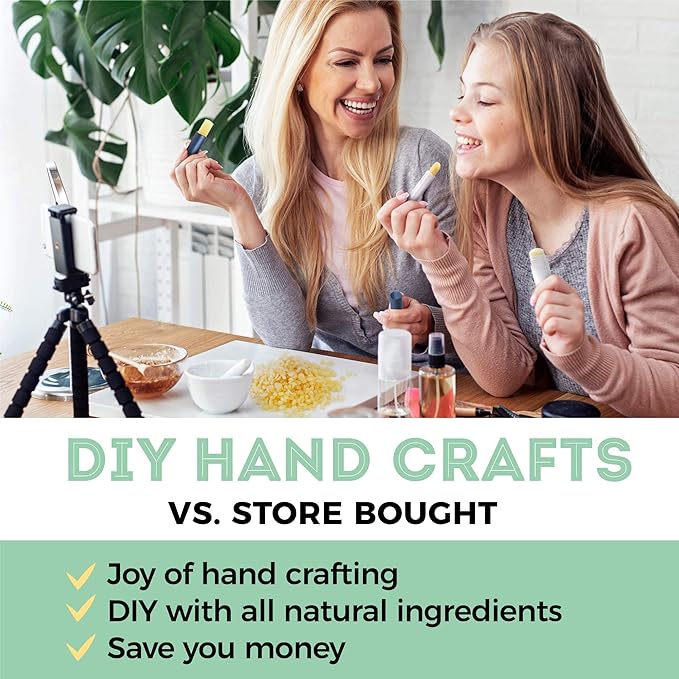 HUNNYBEE Beeswax Pellets 2LB, 100% Pure Bees Wax for DIY Candles, Skin, Body Cream, Face, and Hair Care, Lotions Deodorant, Lip Balm and Soap Making (Yellow, 2 lbs)-GlimoraGlow