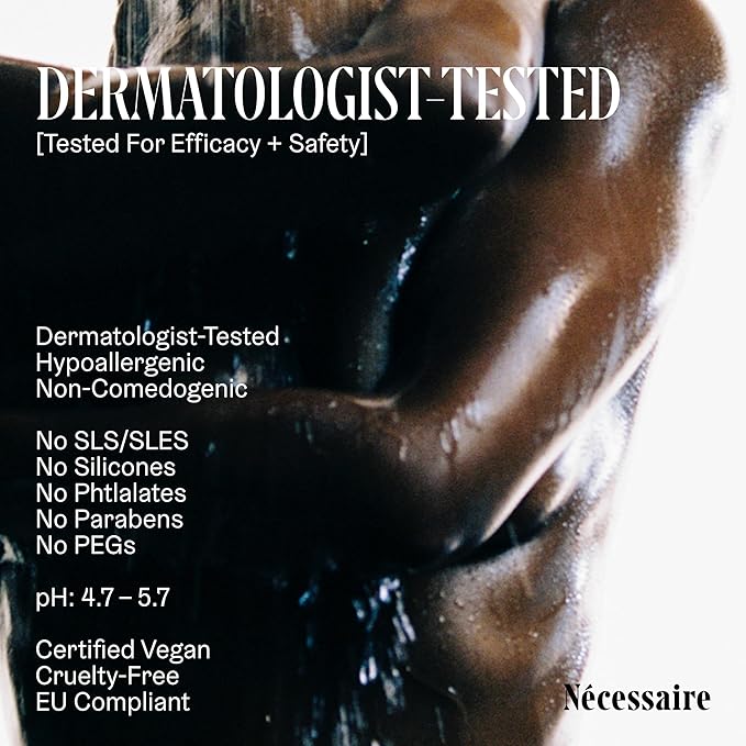 Nécessaire The Body Wash Hinoki - Natural Body Wash for Women & Men, Softening Shower Gel with Gentle Exfoliating Acids AHA/BHA/PHA. Gel Cleanse, 8.4 fl oz.-GlimoraGlow