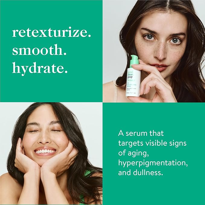 good.clean.goop beauty The Healthy Aging Serum | Facial Serum with Tranexamic Acid, Shikimic Acid & Goji Berry Oil | Serum to Help Smooth Wrinkles and Fine Lines | Anti-Aging Serum | Vegan | 1 Fl oz-GlimoraGlow