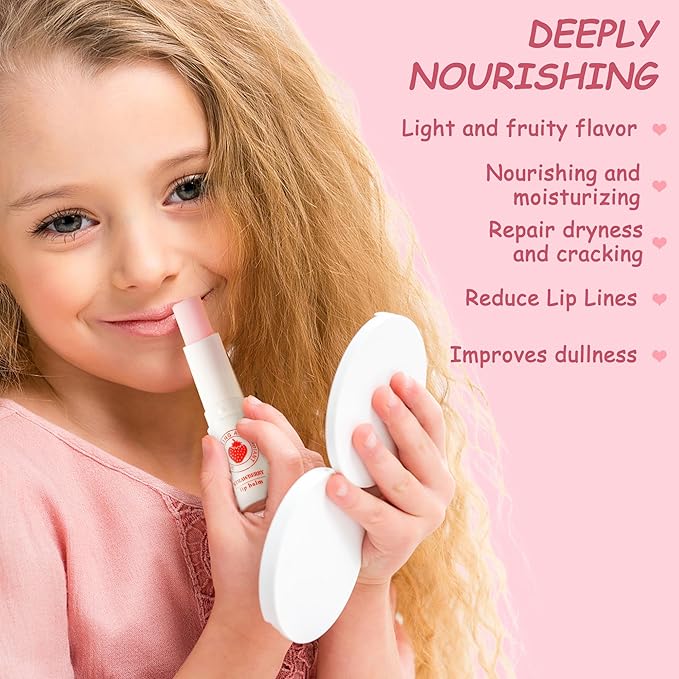 24 Pack Valentines Day Gifts for Kids lip balm bulk,chapstick bulk,party favors for kids boys girls,Natural Moisturizing Lip Balm for dry cracked lips,goody bag filler,Wedding Gifts-GlimoraGlow