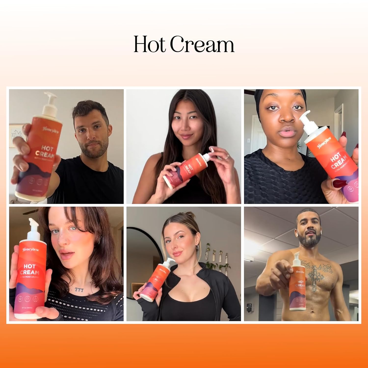 Hot Cream Sweat Enhancer - Premium Body Sculpting Sweat Cream with Invigorating Botanical Extracts - Extra Strength Cellulite Cream for Thighs Belly and Bum with Firming Body Oils (12 Fl Oz)-GlimoraGlow