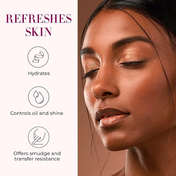 LUMINESS Waterproof Setting Spray for Makeup, Airbrush Spray Makeup Sealant (2.36 fl oz) - Long-Lasting Face Make Up Spray with Hydrating Mist Helps Control Oil & Replenishes Moisture-GlimoraGlow