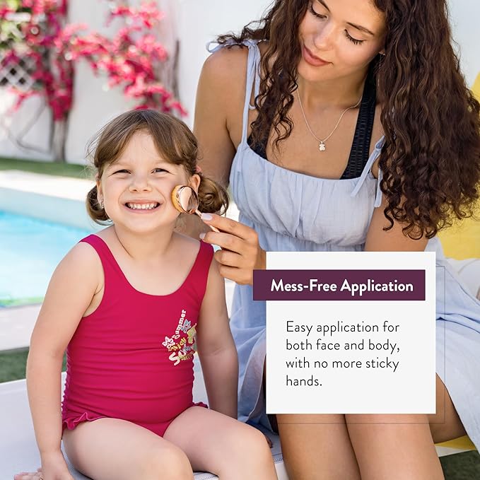 Premium Sunscreen Brush Set – Kids & Baby Sunblock Applicator with Metal Handles, Travel Bag, 2 Brushes, 2 Caps, & Cleaning Mat – Rose Gold – Mess-Free Sun Care (2 Pack) (Rose Gold)-GlimoraGlow