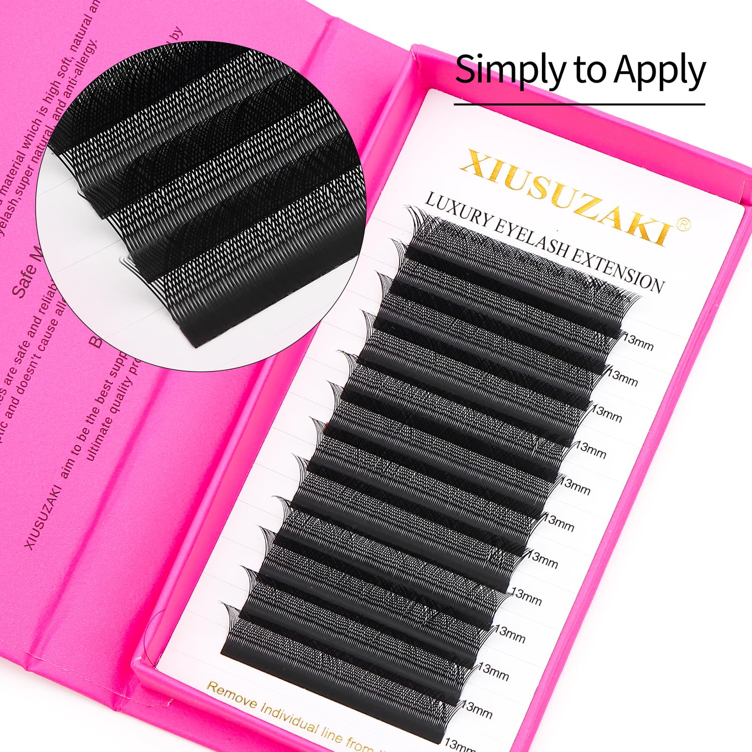 Lash Extensions YY Eyelash Extensions 0.07mm Thickness D Curl Lashes 8mm YY Lashes Soft Lash Trays Pestañas Pelo a Pelo Natural Matte black False Eyelashes Individual Lashes(YY-0.07-D,8mm)-GlimoraGlow