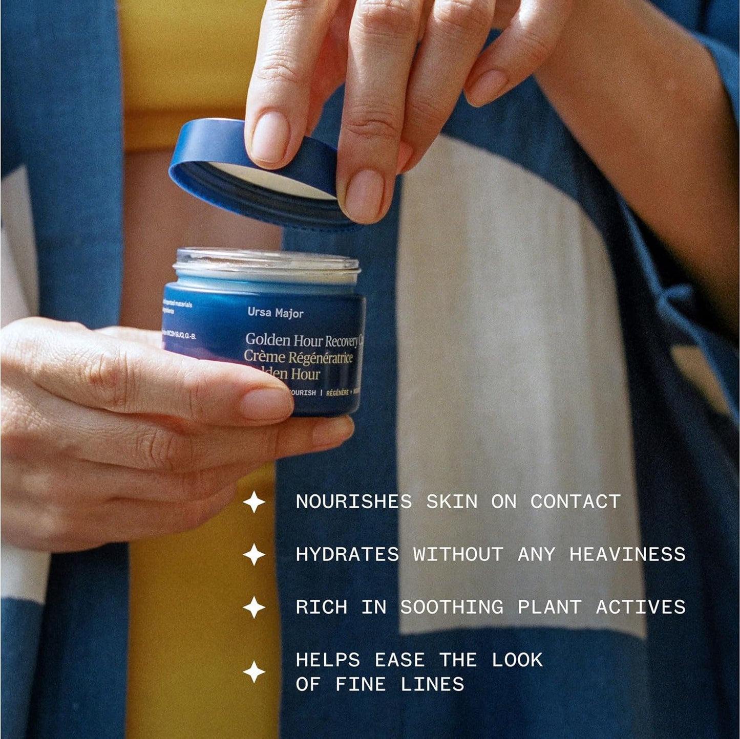 Ursa Major Golden Hour Face Moisturizer | Vegan Recovery Cream for Daily Facial Moisturizing | Repair & Hydrate | Natural Formula for All Skin Types | Cruelty Free & Non-Toxic 1.57 oz-GlimoraGlow