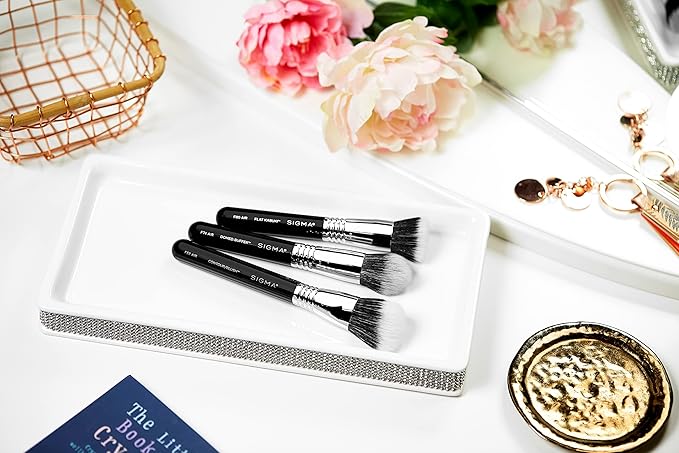 Sigma Beauty F80 Air Flat Kabuki Brush – Flat Top Kabuki Foundation Brush with Premium Synthetic Fibers for Evenly Blending and Buffing Foundation, Compatible with Liquid & Cream Makeup Product-GlimoraGlow