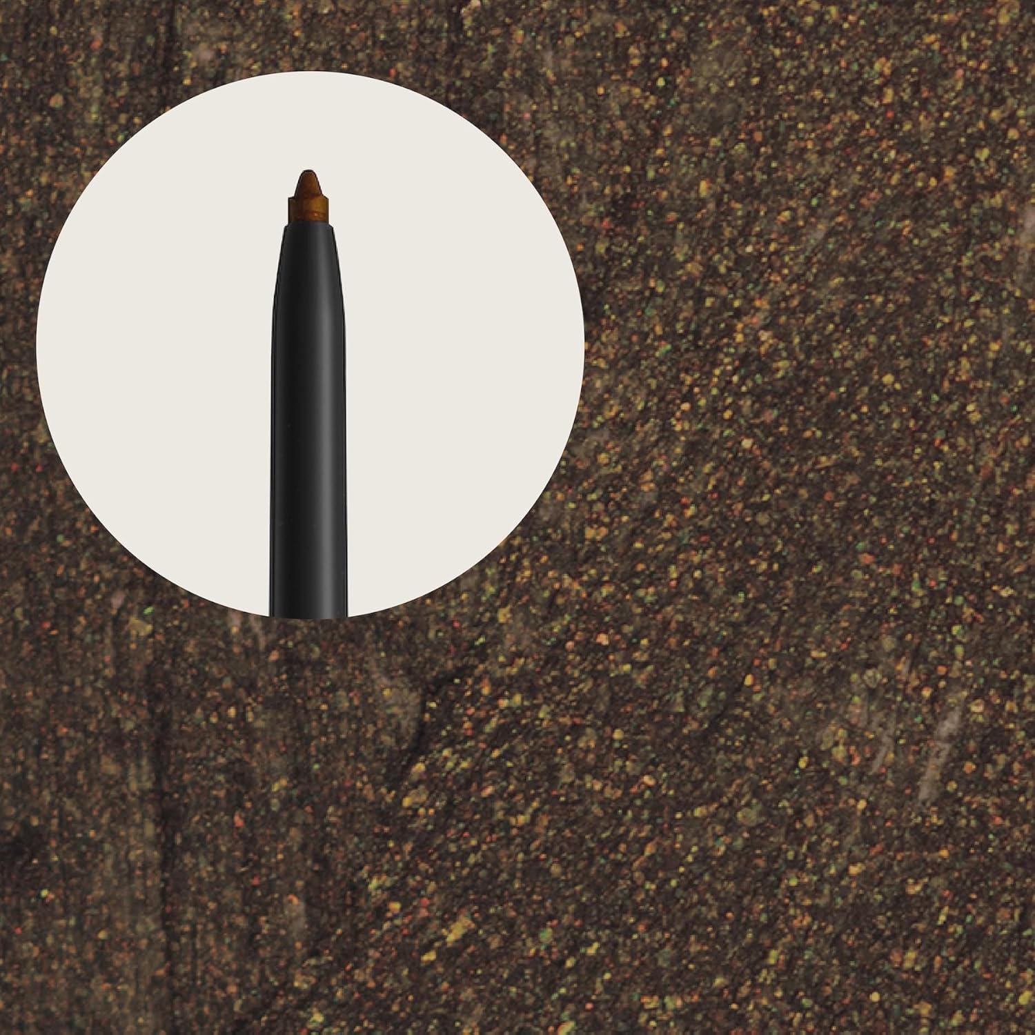 Hypoallergenic Waterproof Eyeliner - Fragrance Free Metallic Eye liner - Vegan and Cruelty Free Eye Pencil - Eyeliner Pencil for Sensitive Eyes (Spicy Cinnamon)-GlimoraGlow