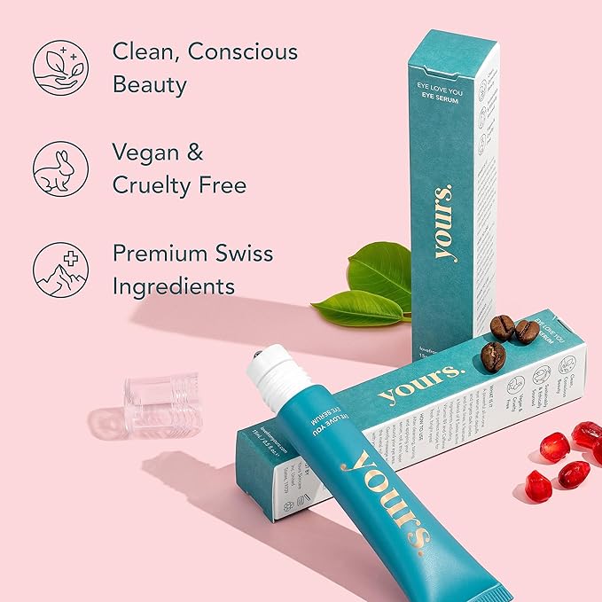 YOURS Eye Serum with Caffeine & Antioxidants | Hydrates and Brightens Under Eye Area | Restores Skin Firmness and Reduces Appearance of Fine Lines-GlimoraGlow