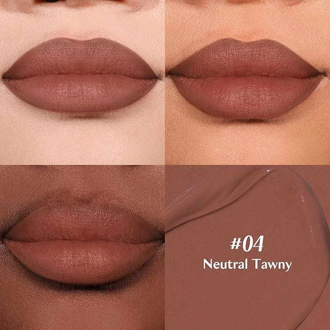 2-IN-1 Lip Liner and Lip Stain, High Pigmented Long Lasting Velvet Lip Tint, Well-Defined Lipliner, Weightless Waterproof Not Animal Tested, Matte Finish Makeup-GlimoraGlow