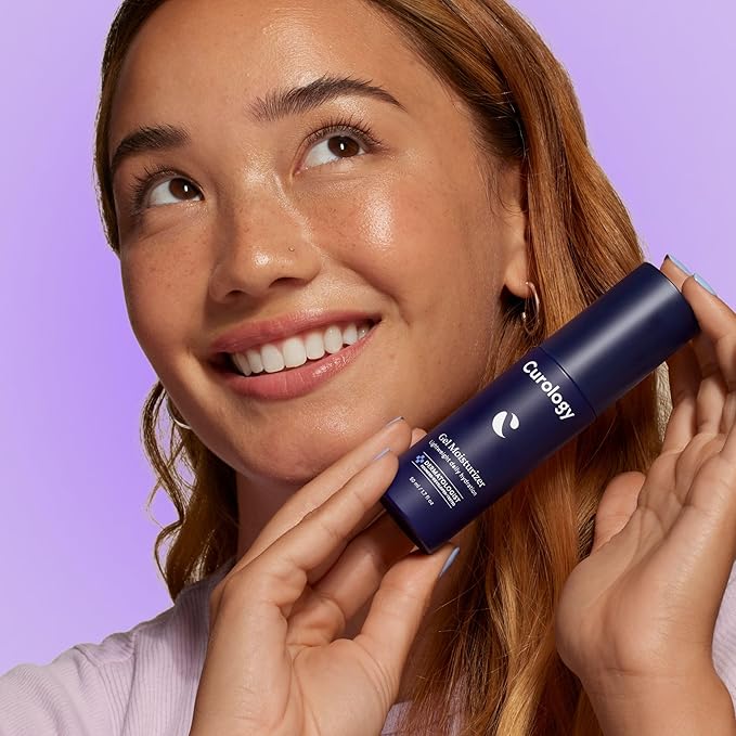 Curology Gel Face Moisturizer, Daily Face Lotion with Hyaluronic Acid, for Oily, Dry or Sensitive Skin, 1.7 fl oz-GlimoraGlow