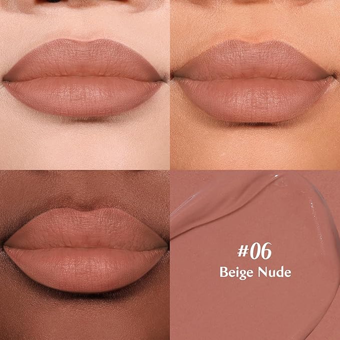 2-IN-1 Lip Liner and Lip Stain, High Pigmented Long Lasting Velvet Lip Tint, Well-Defined Lipliner, Weightless Waterproof Not Animal Tested, Matte Finish Makeup-GlimoraGlow