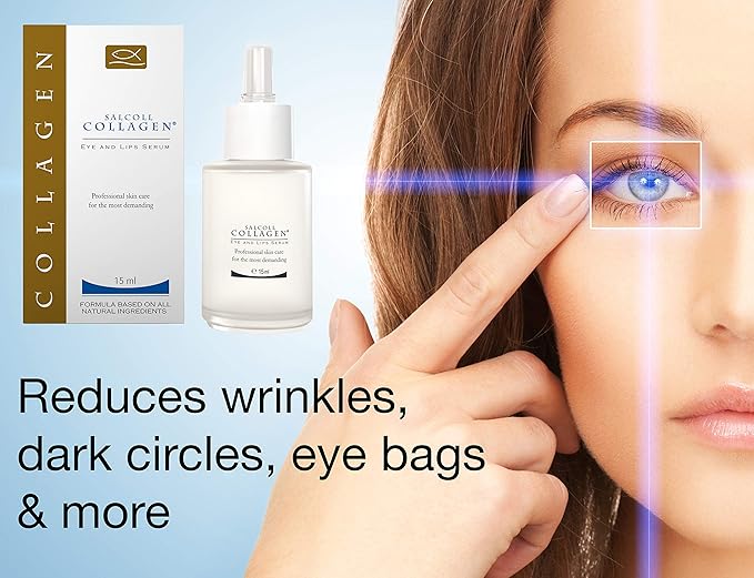 Anti-Aging Eye & Lip Serum - Anti-Wrinkle, Hypoallergenic Face Treatment For Women & Men, Reduces Eye Bags, Dull Skin, Dark Circles, 15 ml-GlimoraGlow