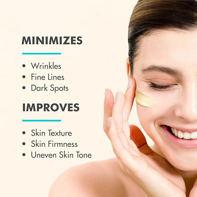 Ebanel Retinol Cream for Face 3.5 oz, Moisturizer with Collagen, Peptides, Ceramides, Hyaluronic Acid, Vitamin C & B5, Firming Anti Aging Face Cream for Wrinkles, Fine Lines, Dark Spots, Day & Night-GlimoraGlow