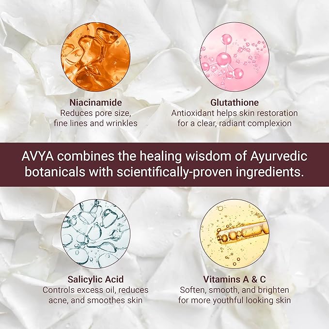 AVYA Anti-Aging Power Serum - Hyaluronic Acid Face Serum Plumps and Brightens Skin/Retinol Treatment Reduces Fine Lines and Boosts Collagen for Smoother Skin / 1oz (30ml)-GlimoraGlow