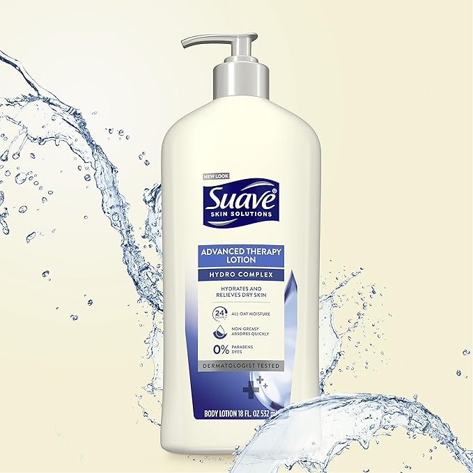 Suave Skin Solutions Body Lotion, Advanced Therapy, 18 Fl Oz (Pack of 6)-GlimoraGlow
