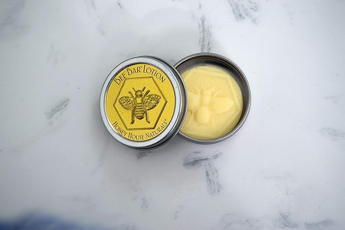Bee Bar Honey House Naturals Duo – Vanilla - Small 6 Ounce and Large 2 Ounce– All Natural Ultra Moisturizing Lotion Bar Infused with Essential Oils and Butters – Made in USA-GlimoraGlow