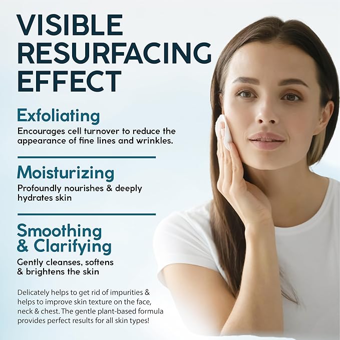 NUVADERMIS 35% Glycolic Acid Peel Pads – Exfoliating Facial Resurfacing for Blackheads, Dark Spots, and Acne – Safe for Sensitive Skin – 60 Double-Sided Pads-GlimoraGlow