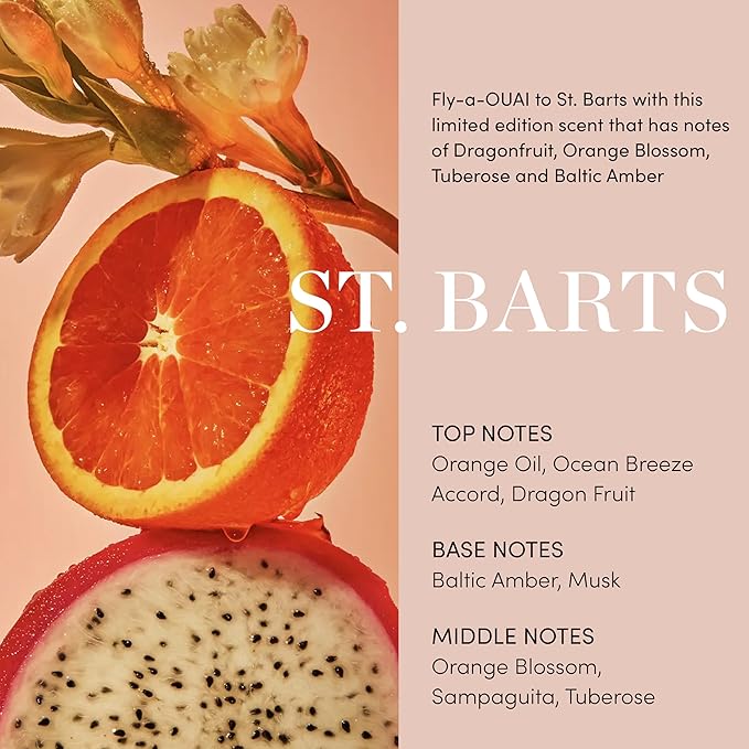 OUAI Body Cleanser, St. Barts - Foaming Body Wash with Jojoba Oil and Rosehip Oil to Hydrate, Nurture, Balance and Soften Skin - Paraben, Phthalate and Sulfate Free Skin Care Products - 10 Oz-GlimoraGlow