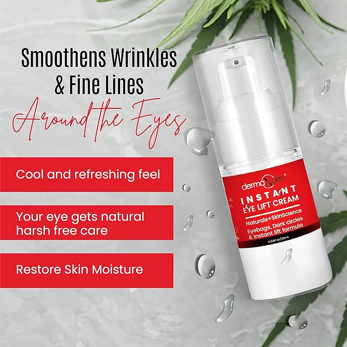 Rapid Reduction Eye Cream - Eye Cream Anti Aging Treatment for Dark Circles - Instant Under Eye Cream - Advanced Peptide Skin Tightening Formula - Instantly Removes Puffiness Wrinkles 20ml-GlimoraGlow