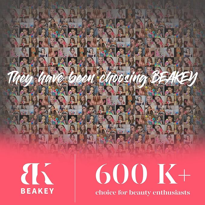 BEAKEY Makeup Sponge 5 Pcs Set, Latex-Free and Soft Boun Boun Beauty Sponge for Blending, Makeup Sponges for Foundation, Liquid, Cream and Powder. Blender for Enhanced Make Up Application-GlimoraGlow