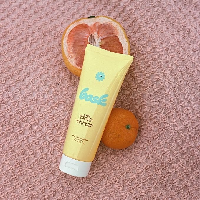 Bask Suncare SPF 30 Sheer Moisturizing Sunscreen Lotion - Broad Spectrum UVA/UVB Protection, Dermatologist Recommended, Hydrating, Lightweight & Fast Absorbing, No White Cast, Travel Size, 3.4 fl oz-GlimoraGlow