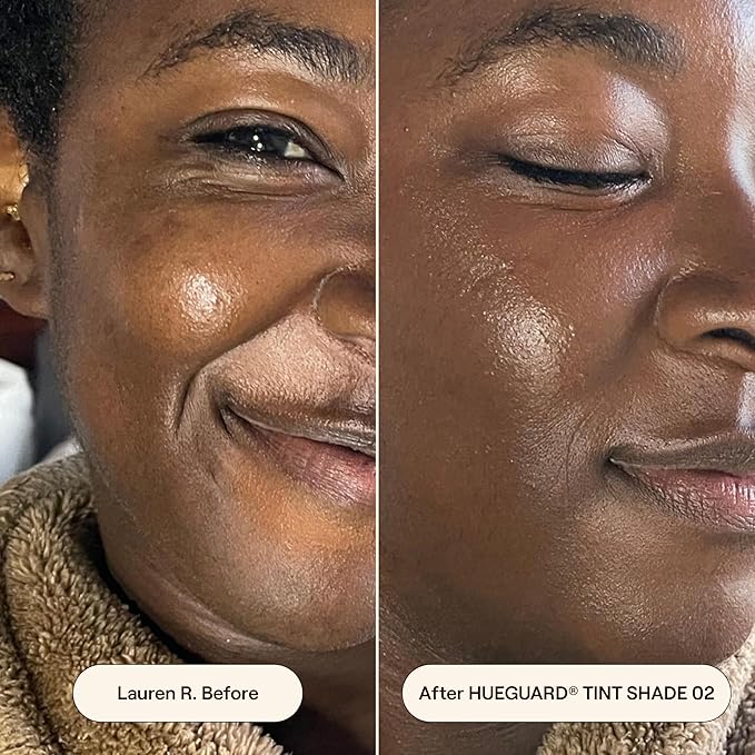 Live Tinted Hueguard Skin Tint SPF 50 - Tinted Mineral Sunscreen with Light-Medium Buildable Coverage With a Hydrating and Radiant Finish - Water and Sweat Resistant, 1.35 fl oz - Shade 02-GlimoraGlow