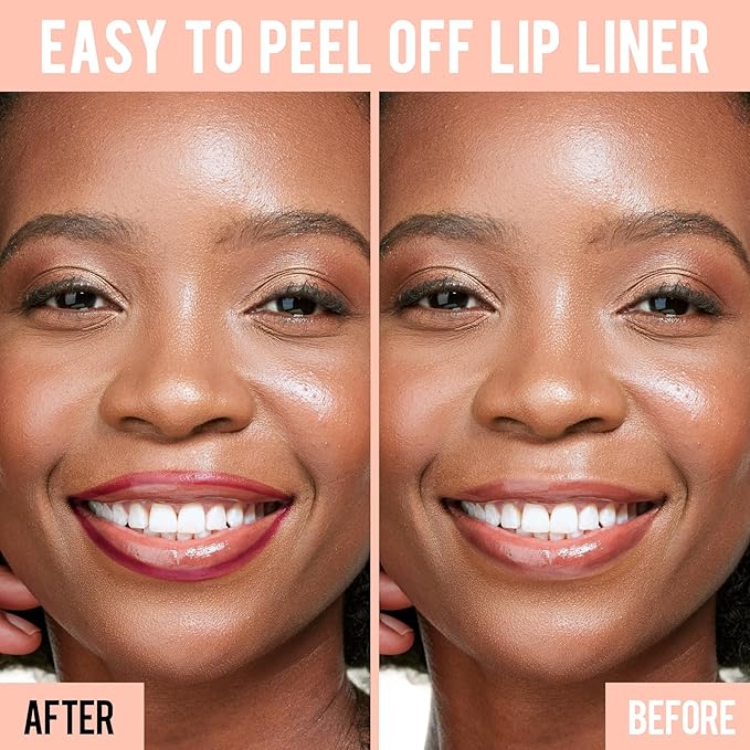 iMethod Lip Stain - Lip Liner Stain, Peel Off Lip Stain with Tweezer, Natural Long Lasting, Waterproof, Easy to Use, Stay On All Day, Cocoa-GlimoraGlow