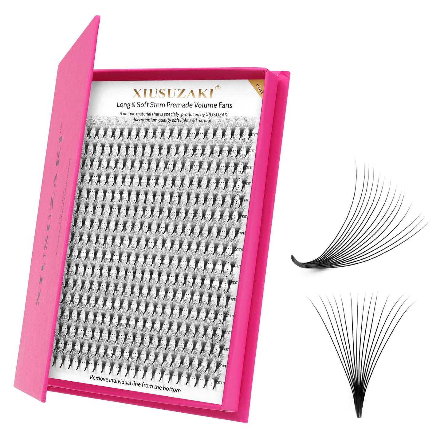 Premade Fans Eyelash Extensions 14D Volume Lash Extensions 0.05 Thickness Eyelash Extension C Curl Premade Lash Fans Mix 9-16mm Fluffy Soft Handmade Lash Fan(14D-0.05-C,9-16mm)-GlimoraGlow