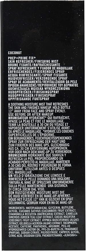 Mac Prep and Prime Fix Plus Skin Refresher Finishing Mist (Scent Coconut) 3.4 Ounces-GlimoraGlow