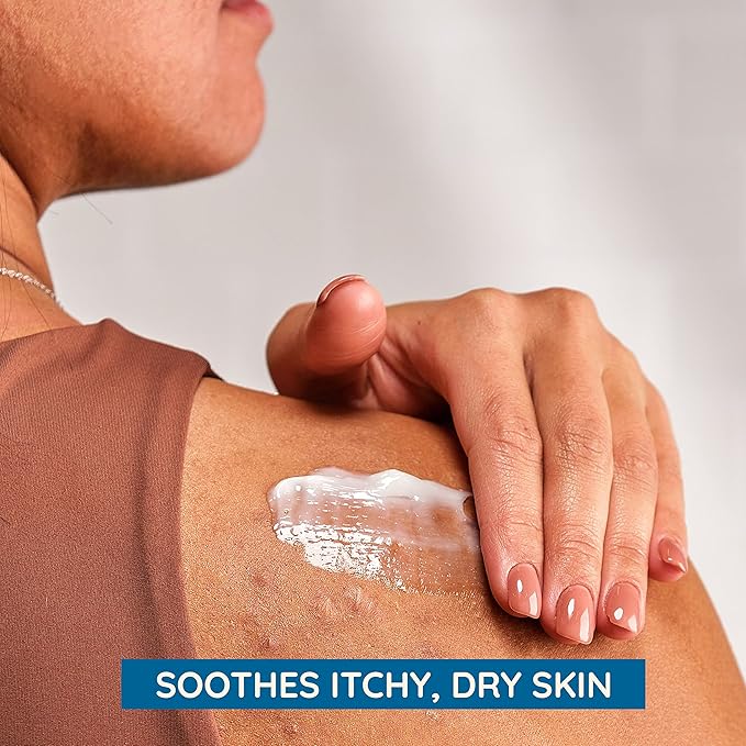 Aveeno Skin Relief Fragrance-Free Moisturizing Lotion for Sensitive Skin, with Natural Shea Butter & Triple Oat Complex, Unscented Therapeutic Body Lotion for Itchy, Extra-Dry Skin, 18 fl. oz-GlimoraGlow