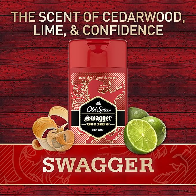 Old Spice Men's Body Wash Swagger Scent, 24/7 Shower Freshness, 16 Fl Oz (Pack of 4)-GlimoraGlow