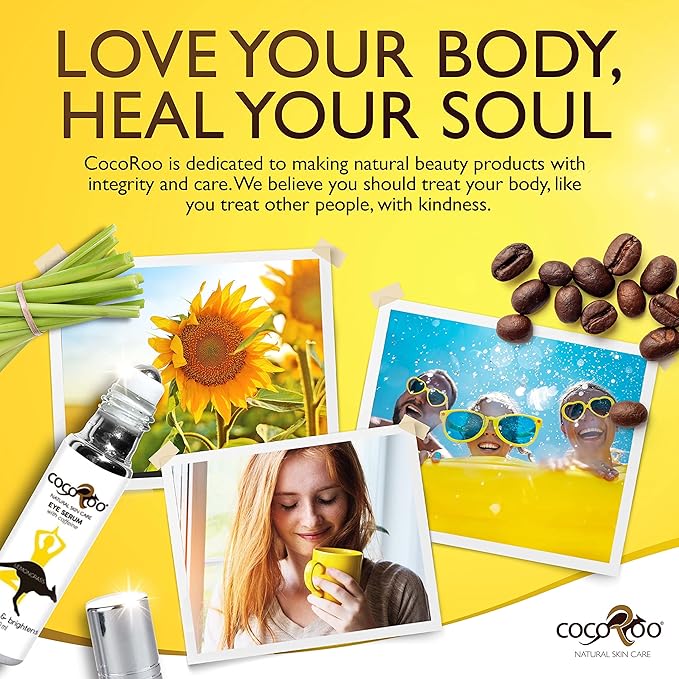 Caffeinated Eye Serum, Nutrient-Dense, 100% Pure, Natural & Vegan (Lemongrass)-GlimoraGlow