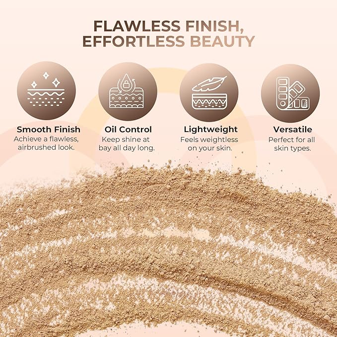 (12 Gram Bag) (Deep Tan) Foundation Powder Refill By Sweet Face Minerals, Lightweight Mineral Loose Makeup Powder with SPF 20, Full Coverage Flawless Finish, Talc-free, Cruelty-Free, Refillable Pouch-GlimoraGlow