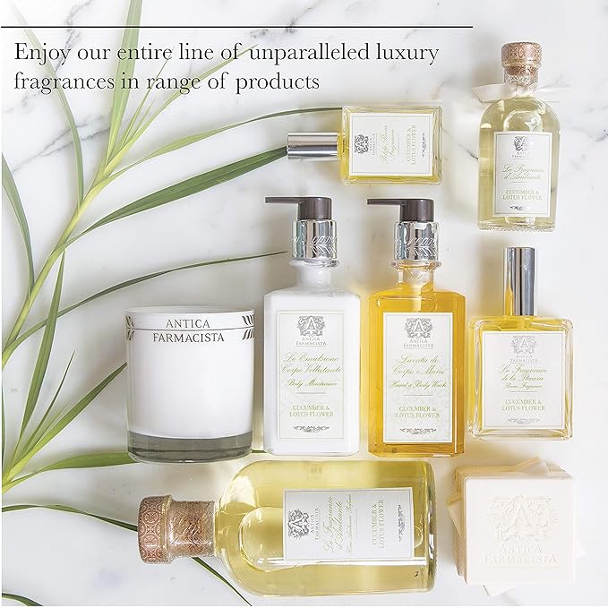 Antica Farmacista Body Moisturizer - Moisturizing Scented Lotion - Premium Body Moisturizer - Luxury Gift for Women & Men - Hand & Skin Hydration - Lemon, Verbena and Cedar, 10 Fl Oz-GlimoraGlow