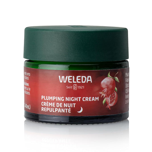 Weleda Face Care Plumping Night Cream, Plant Rich Moisturizer with Pomegranate and Maca Root Peptides-GlimoraGlow