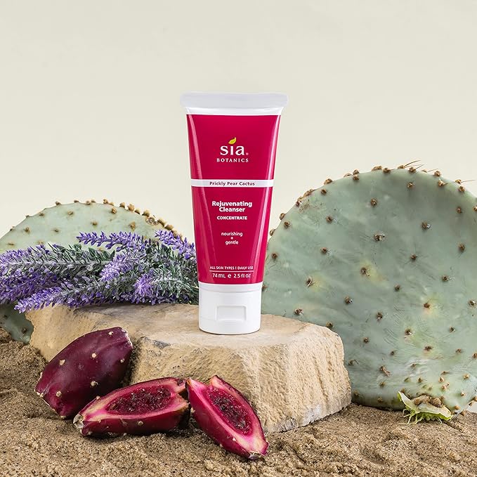 Rejuvenating Facial Cleanser (74ml/2.5oz Eco Tube) | Face Wash w/Prickly Pear, Aloe Vera, Orange Blossom | Natural, Clean, Botanical Skincare for Women-GlimoraGlow