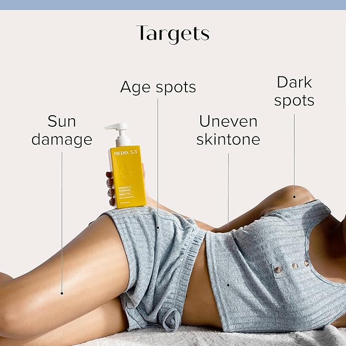 MEDIX Vitamin C Cream + Anti Aging Argan Oil Cream 2PC Skin Care Bundle | Moisturizer Body Cream & Face Lotion | Brightening Body Lotion For Women, Uneven Skin Tone, Wrinkles, & Sun Damaged Skin, 2PC-GlimoraGlow