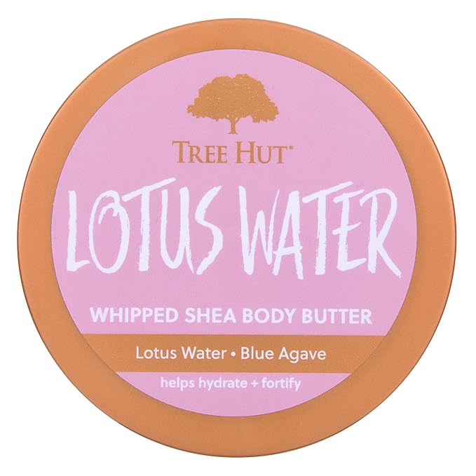 Tree Hut Lotus Water Whipped Shea Body Butter | Long-lasting Hydration Leaves Skin Feeling Soft & Moisturized | Lightweight | Nourishing Essential Body Care | 8.4 fl oz.-GlimoraGlow